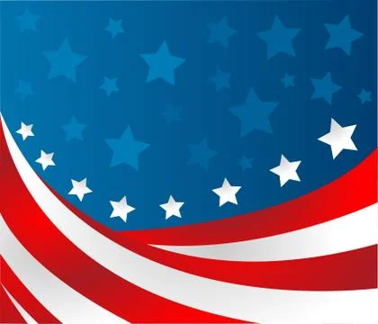 USA flag in style vector Illustrazione stock