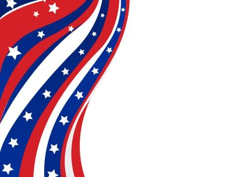 USA flag in style vector Stock Illustration