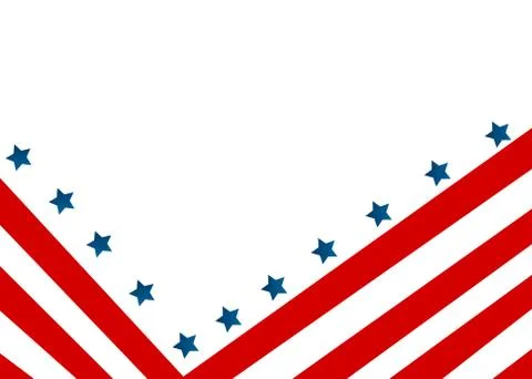 USA flag in style vector Stock Illustration