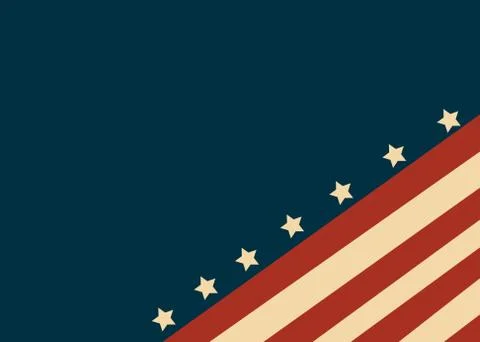 USA flag in style vector Stock Illustration