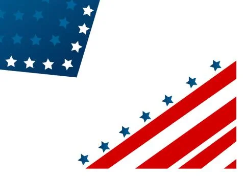 USA flag in style vector Stock Illustration