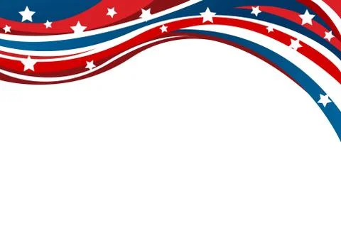 USA flag in style vector Stock Illustration