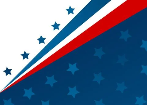 USA flag in style vector Stock Illustration