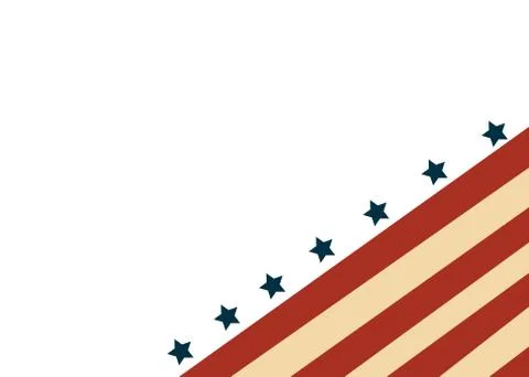 USA flag in style vector Stock Illustration