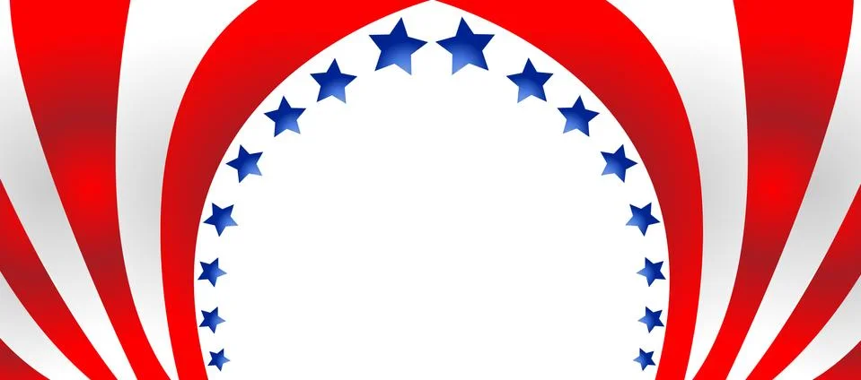 USA flag in style vector Stock Illustration