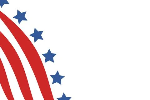 USA flag in style vector Stock Illustration