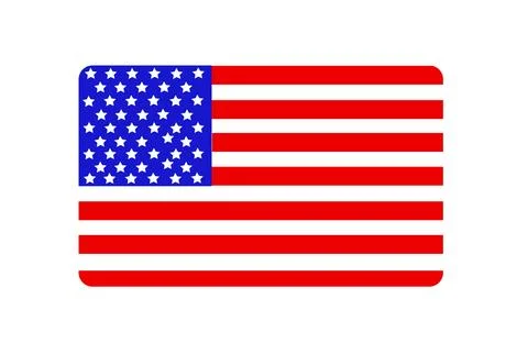 USA flag in style vector Stock Illustration