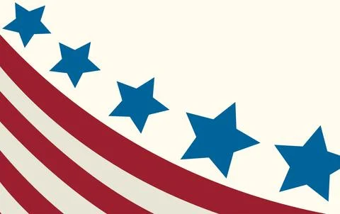 USA flag in style vector Stock Illustration