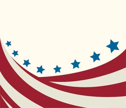 USA flag in style vector Stock Illustration