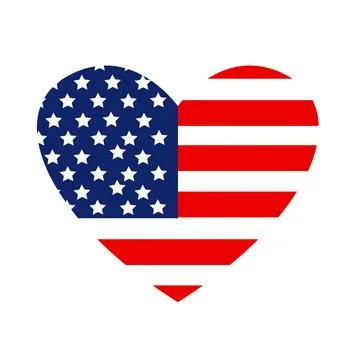 USA flag in style vector Stock Illustration