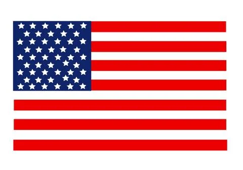 USA flag in style vector Stock Illustration