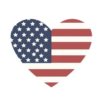 USA flag in style vector Stock Illustration