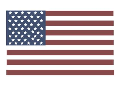 USA flag in style vector Stock Illustration