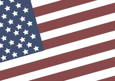 USA flag in style vector Stock Illustration