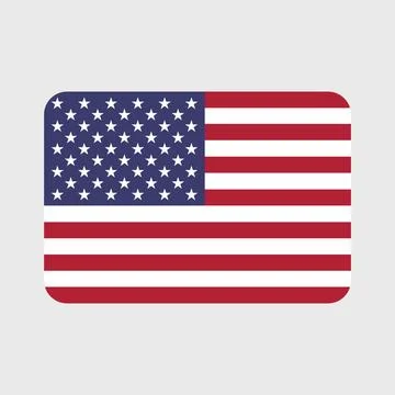 USA flag vector icon. Stock Illustration
