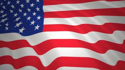 USA Flag Waving Backgound Texture Stock Footage 111628507