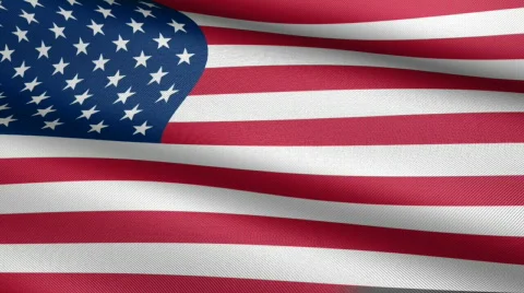 USA flag waving with texture Video stock 104931