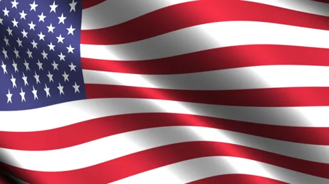 USA. Flag waving in the wind. Looping animation Stock-Footage 39792461