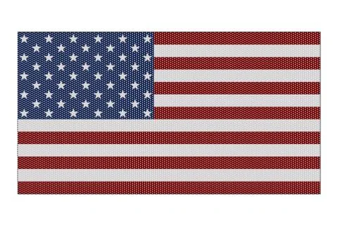 USA Flag White Dots Stock Illustration