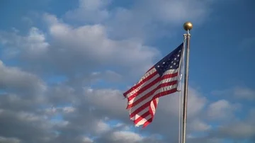 USA Flag in wind slow motion Vidéo 85640513