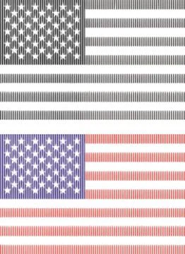USA Flags Stock-Illustration