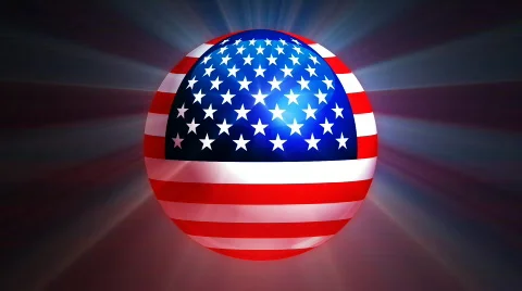 USA Globe Stock Footage 740071