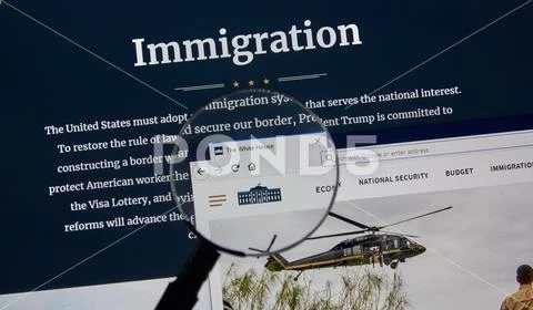 USA Government home page Stock Photos