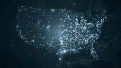 USA Grey Global Map Loop Stock Footage 73703050
