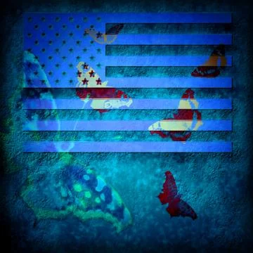 Usa grunge flag Stock Illustration