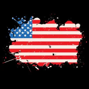 USA grunge flag Stock Illustration