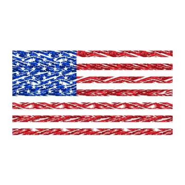 USA grunge flag Stock Illustration