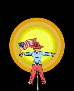 USA heroes Stock Illustration