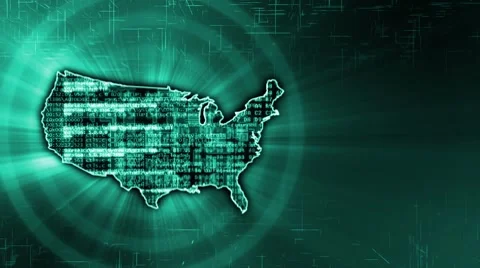 USA Hi-Tek Background Stock Footage 8654980