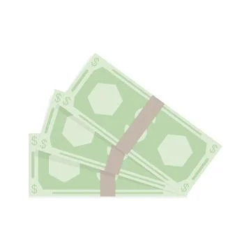 Usa hundred stack, cash bribe usd, money salary Illustrazione stock