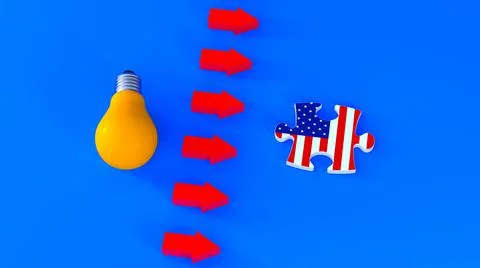 Usa idea Illustrazione stock