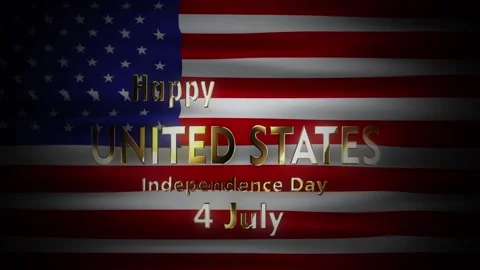 USA Independence day animation Stock Footage 312487401