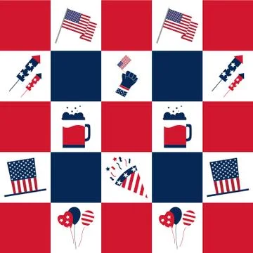 USA INDEPENDENCE DAY Stock Illustration