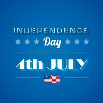 Usa independence day poster vector design template. 4th of july celebration. Stock Illustration