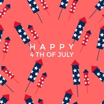 USA INDEPENDENCE DAY SEAMLESS PATTERNS Stock Illustration