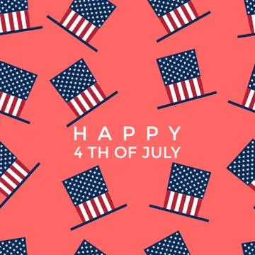 USA INDEPENDENCE DAY SEAMLESS PATTERNS Stock Illustration