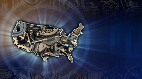 USA Industry Background Stock Footage 8555455