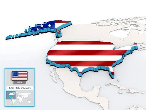 USA info card Stock Illustration