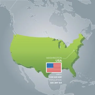 USA information map. Stock Illustration