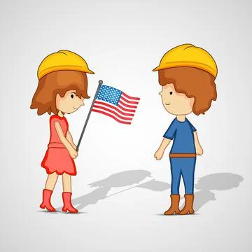 USA Labor Day Illustration