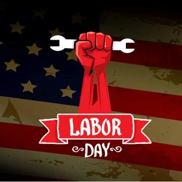 Usa labor day vector background Stock Illustration
