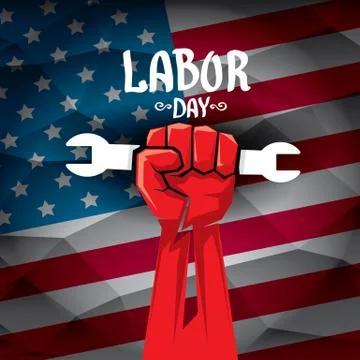 Usa labor day vector background Stock Illustration