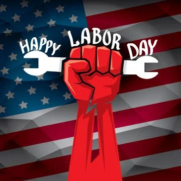 Usa labor day vector background Stock Illustration