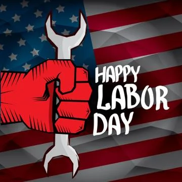 Usa labor day vector background Stock Illustration