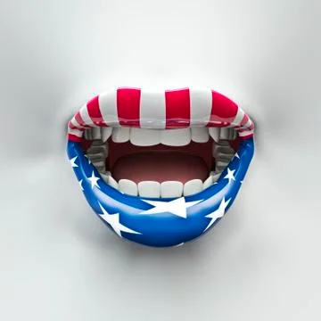 USA lips Illustrazione stock