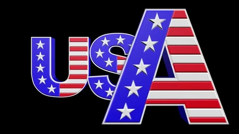 USA Loop with Any Background - Double Time Vídeo Stock 78687067